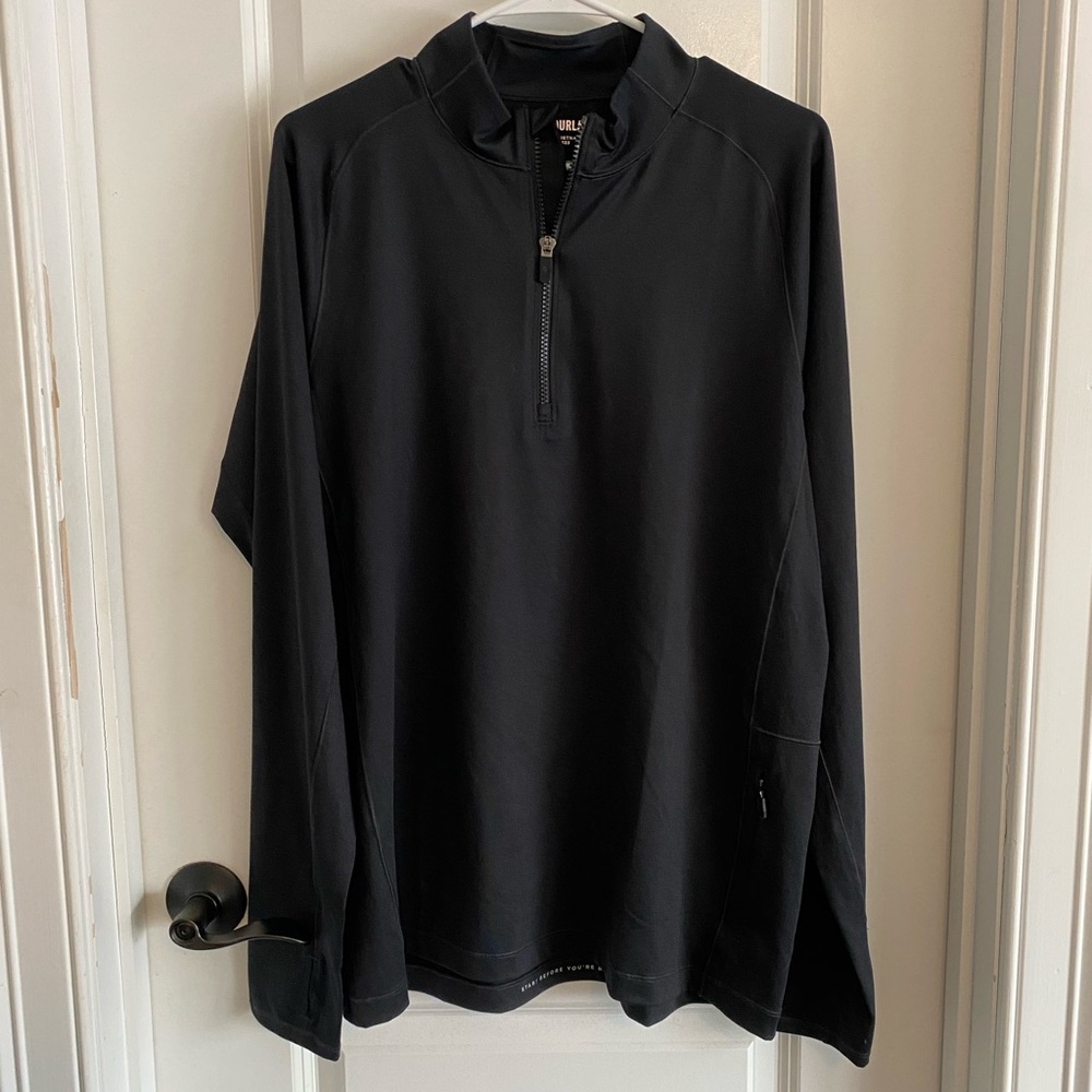 Fourlaps Quarter-Zip Black Pullover